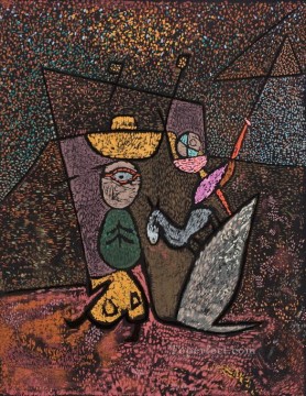 Art texture œuvres - Le cirque itinérant Paul Klee avec texture